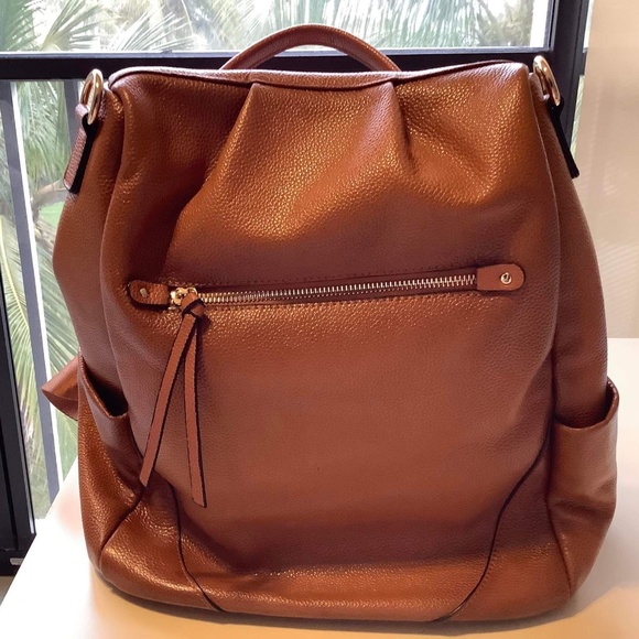Kattee Handbags - Kattee Genuine Leather Backpack Anti-Theft, Purse